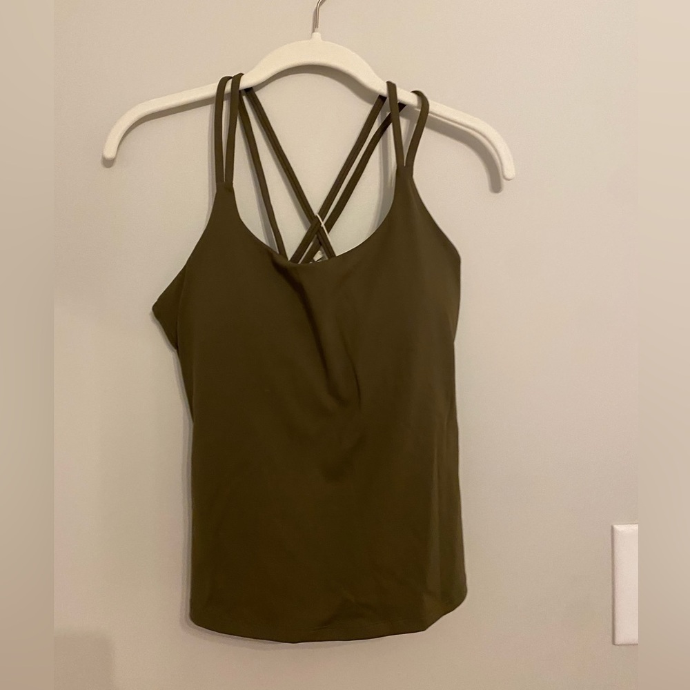 Army Green athletic tank